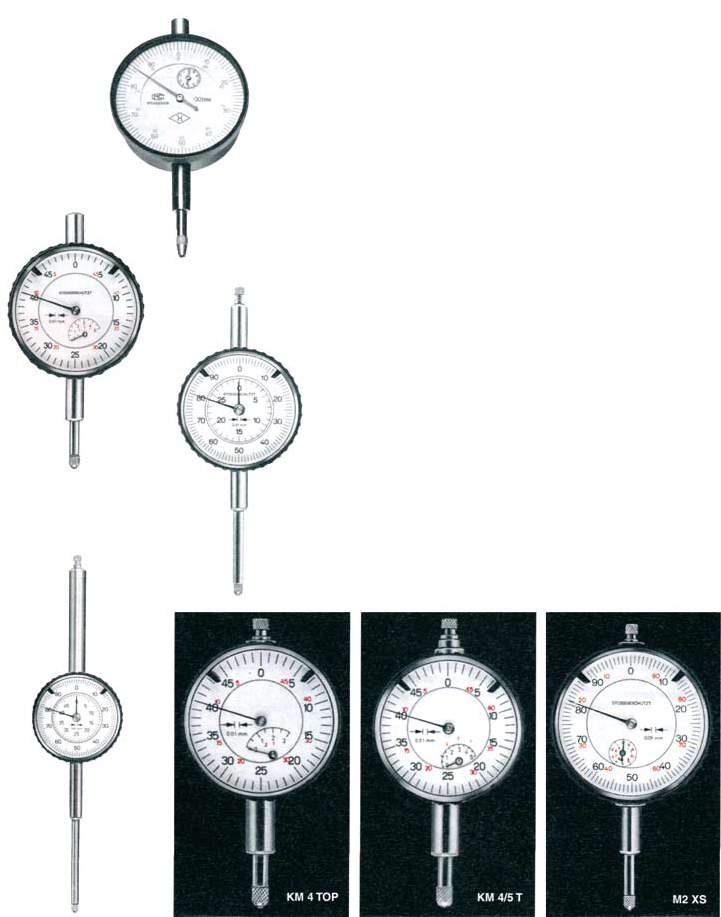 Dial gauges Dial test indicators Divisions Range ø dial Range per turn M 3 S M 2/30 S 703-008 ø 40 KM 4X 0,01 3 40 0,5 KM 4/5 X 0,01 5 40 0,5 ø 58 M2X 0,01 10 58 1 M3 T 0,01 5 58 0,5 M2/30 T 0,01 30