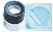 Magnifiers Magnifiers 28701 Aplanetic optic, lens ø 30, 10 x Mount FU6 : Plastic mounting, round ø45,