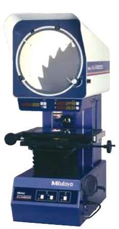 Profile projector PJ-A3000 E Serie 302 Profile projector PJ-A3000 Table instrument for testing small and medium sized workpieces. Vertical, rotatable cross lines screen.