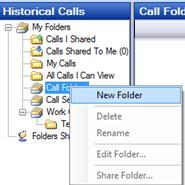 search criteria associated with it, and you cannot drag and drop calls to this folder from another folder. However, you can drag and drop calls from your Calls I Shared folder to another folder.