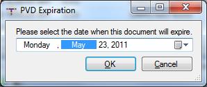 SET EXPIRATION You can set the expiration date of a call located in any folder if you have permission to do so (permissions are assigned by the Administrator).