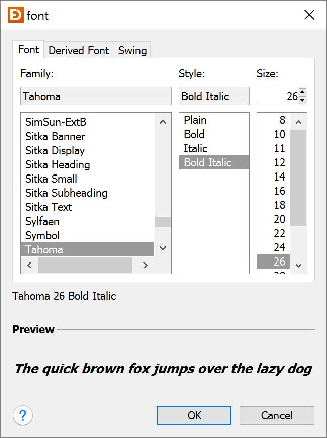 Derived fonts are recommended if you just need a bold/italic or a large