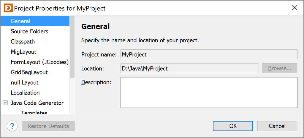 5 Projects Stand-alone edition only. The IDE plug-ins use the source folders and classpath from the IDE projects. Projects allow you to store project specific options in project files.