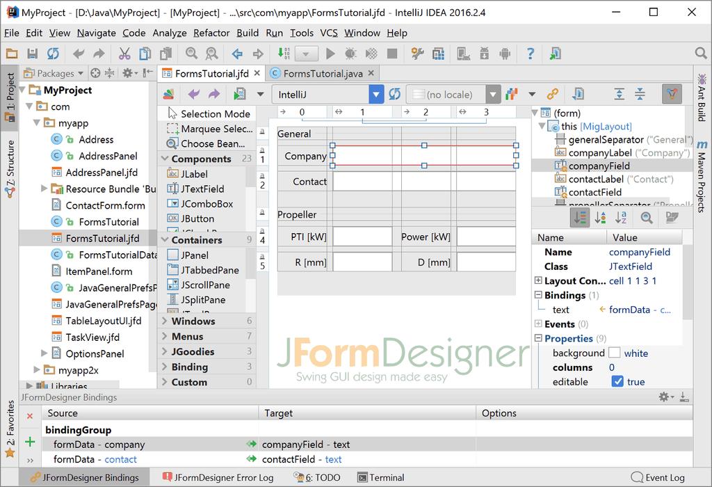 7.3 IntelliJ IDEA plug-in This plug-in integrates JFormDesigner into Jetbrains IntelliJ IDEA (Community and Ultimate Editions).