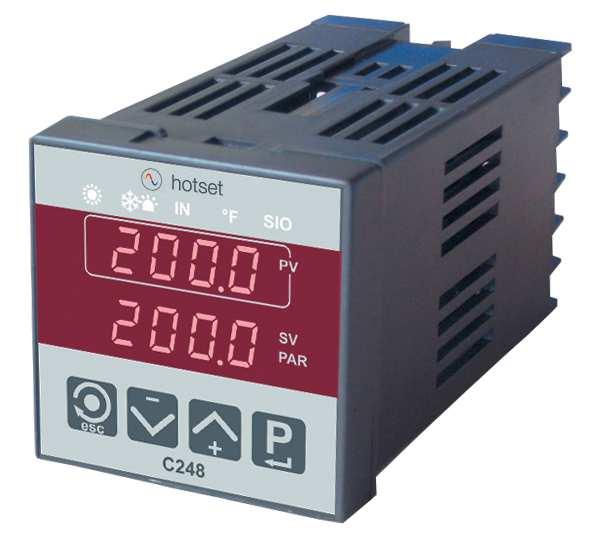 Built-In Temperature Controllers Single channel temperature controllers for use in: - Hot runner applications - Machines for plastics processing - Packaging machines - Ovens - Food processing -