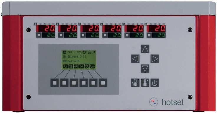 Multi Channel Temperature Controllers hotcontrol cdt-range Up to 30 control areas in the desktop edition Multilingual Reports from monitoring functions and suggested troubleshooting measures