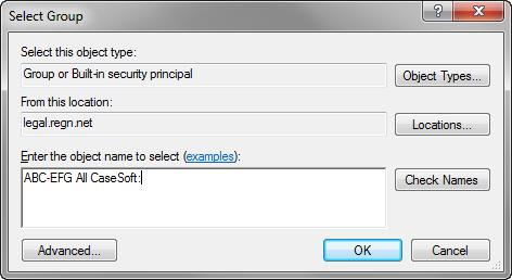 Managing the CaseMap Admin Console 41 6. Click the Object Types button to select the types of objects you want to find, then click OK. 7.