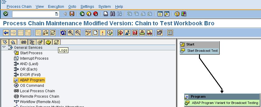 The Process Chain execution can be viewed