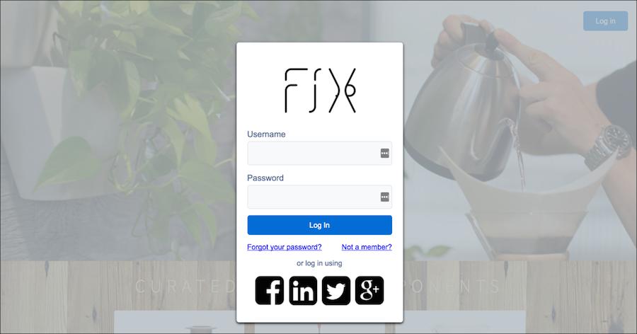 If the form is a modal or popup, users click the Login button to see the login form. If the form is inline, users see the form when they navigate to the page.