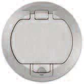 Flush Covers Slide latch for tool-less access to devices. Lid lies flat when box is in use.