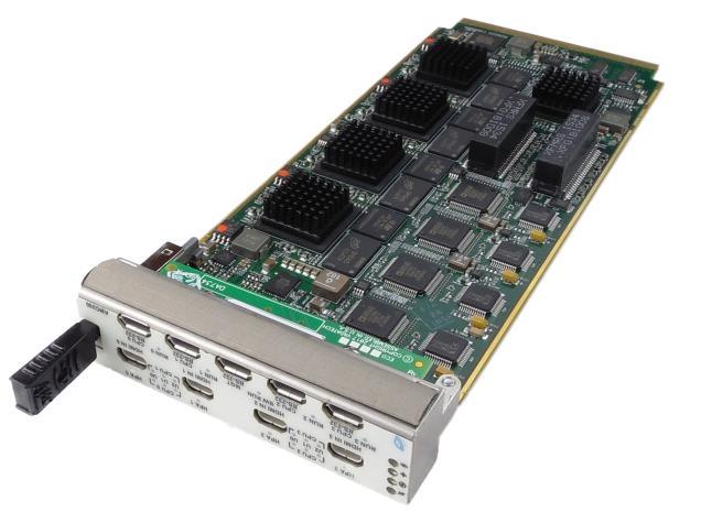 AMC350 The AMC350 is an AMC form factor module with quad HDMI input. The module video encode engine can perform H.264, MPEG-4, and H.263 encoding up to Full-HD 1920x1080 @ 60 FPS resolution.