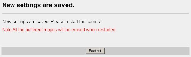 prefix as the camera. Clicking [Cancel] takes you back to the previous page without saving changes. 4.