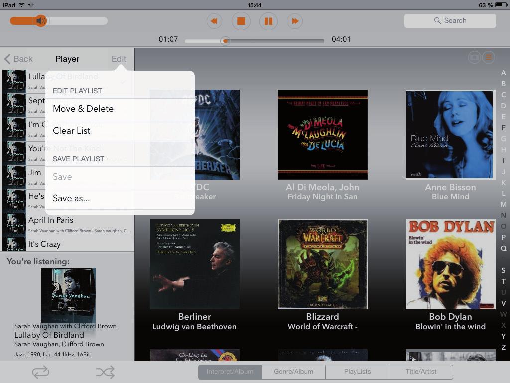 How to play music stored in the Musiccenter? (111, 151 only) How to edit and save a playlist: 33 You have created a playback playlist or loaded a saved playlist (see page 22). Tap the Edit item.