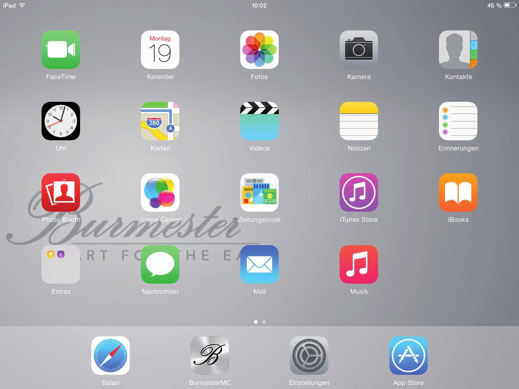 How to install the App on the ipad? How to install the App on the ipad? In case of the Musiccenter 111 an ipad with the App already installed is supplied. Therefore, you don t need to install the App.