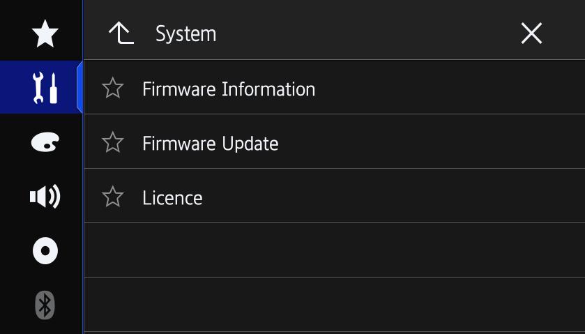 Checking the firmware version Check whether the firmware of your unit needs to be updated by checking the version number of the firmware. Procedure: 1.