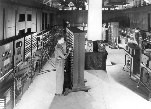 Machine Language ENIAC being programmed
