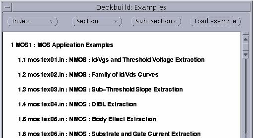 Figure 1-4 A List of MOS Application Examples d.