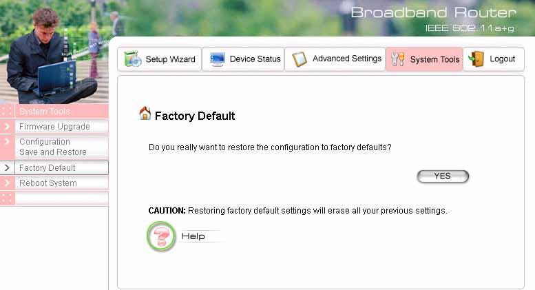 How to Restore the System Settings to the Factory Defaults You can restore the system settings to the factory defaults.