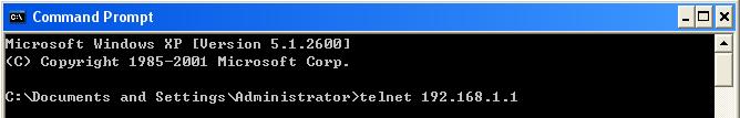 3. Configuring the WHA-5500CPE Command Line Interface (Telnet): WHA-5500CPE can be managed through the command line interface (CLI).