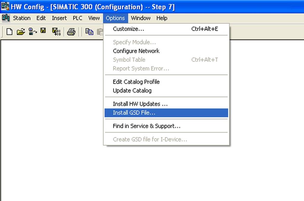 13 Configuring with STEP7 In the following chapter the configuration of the ifm encoder with the configuration tool Hardware manager STEP 7 is shown as an exemple. In the example the STEP 7 version 5.