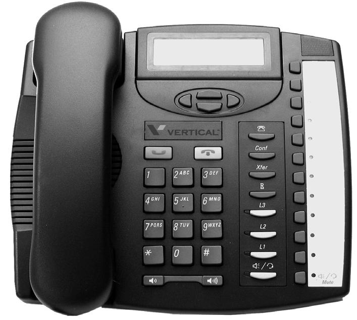 Vertical SIP Phones 9133i and 9143i 5-2 About Wave SIP Phones Vertical SIP Phones 9133i and 9143i 1 - Speaker (located under the handset) 2 - Handset 3 - Hold 5 - Display 6 - End Call 7 - Callers