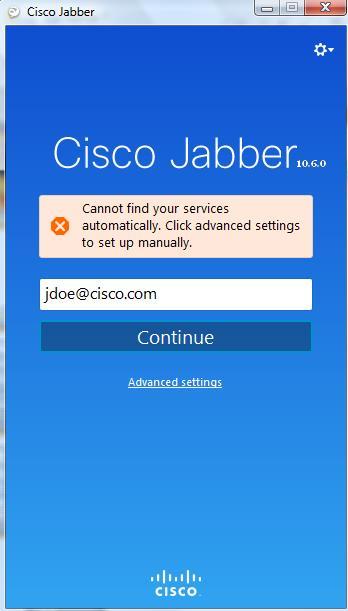 Scenario 1: Cannot Find Services Does Cisco Jabber register locally?