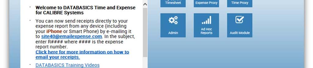 You can view your expense reports in three filter criteria by clicking the arrow next to Expenses and
