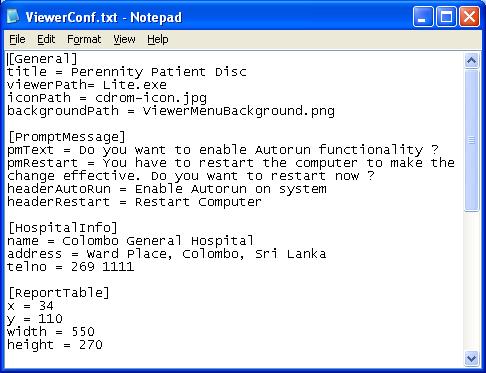 Custom Startup Menu on Patient CD Very easy to customize Change the background The size of the image defines the size of the menu window Customize up to three