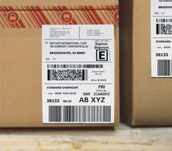 and timely labeling of packages,