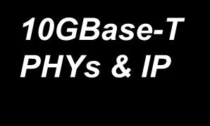 10G Ethernet Addressable Market $ Millions (SAM) $150M $250M 10GBase-T PHYs & IP $75M $35M $4M $6M $8M $15M 2009 2010 2011