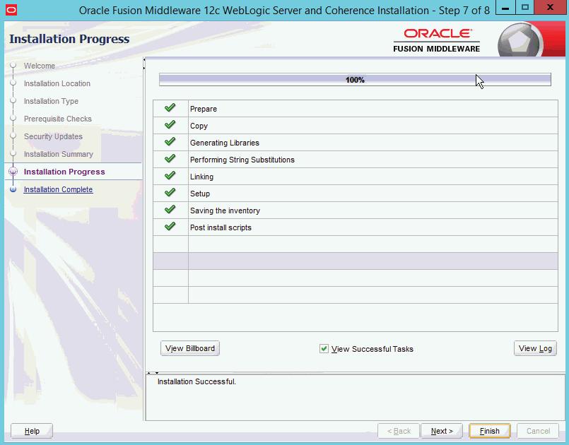 Installing Oracle WebLogic 12