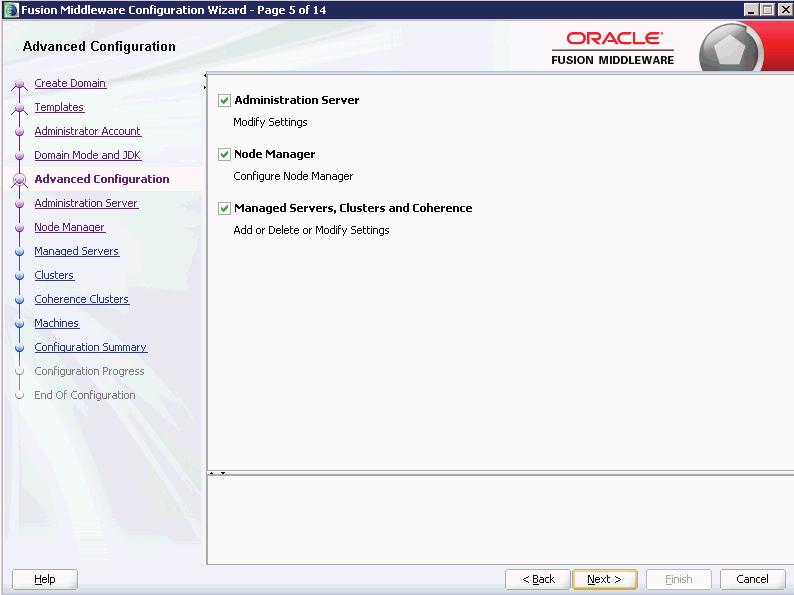 Using Fusion Middleware Configuration Wizard to Configure Oracle WebLogic 12.1.3 10.