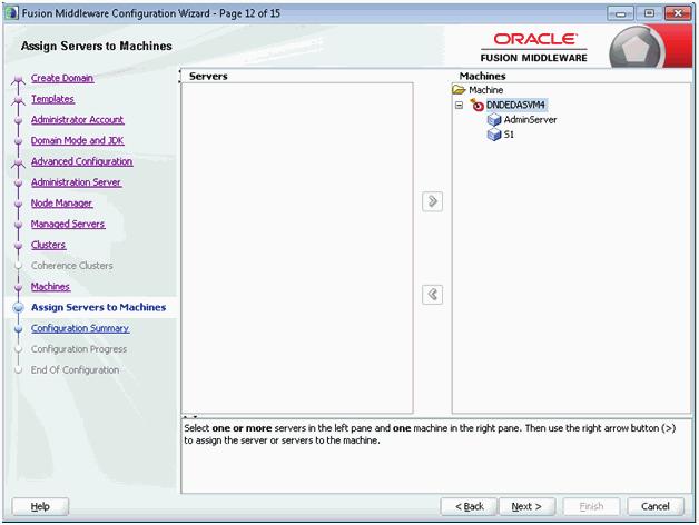 Using Fusion Middleware Configuration Wizard to Configure Oracle WebLogic 12.1.2 21.