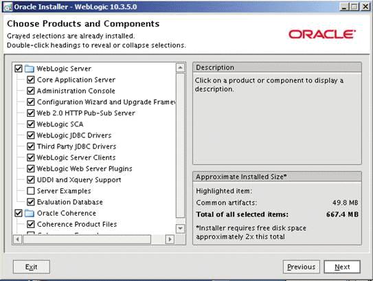 Installing Oracle WebLogic 10.3.5.0 8.