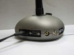 Power Connection The document camera and the splitter box both require power: The