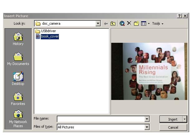 You can insert them into Word, PowerPoint, Publisher or into many other programs. To find insert your image into Word, PowerPoint, Publisher or other programs: 1.