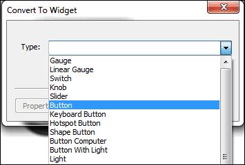 Then select the group you have just created, right click on it and select the Convert to widget voice from the contextual menu.