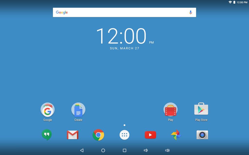 Navigating the Home Screen Google Search TM All Apps App