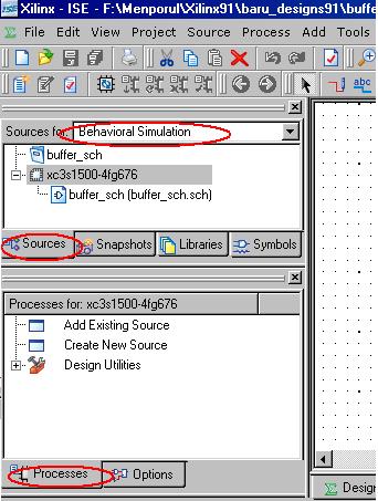 24. Then click on the Sources & Process tabs in the ISE tool window.