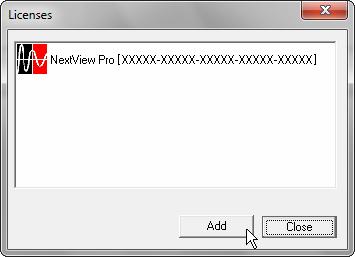 1 Activation and Licensing The software NextView 4 (version: Lite, Professional, Analysis) must have been installed and licensed before activating NV4SCRIPT.