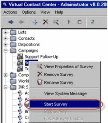 Managing IVR Script Schedules for Autodial and Inbound Campaigns Optional - If you have a reporting call variable with data type boolean, it is available as one of the Survey Execution Condition