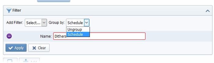 Filter Criteria Name Filter Parameter Enter the name of the discovery task fully or in part To add a filter Select a filter criteria from the 'Add Filter' drop-down Enter or select the filter