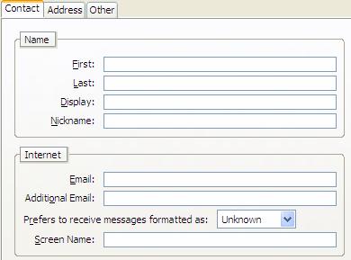 If you supply a nickname you can email them simply by typing it into the To: field of the message editor. Thunderbird will recognise the name and will supply the correct email address.