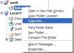 12.4 Finding your IMAP Folders If you already have mail folders on the