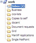 A box will open, displaying all your folders on the IMAP server.