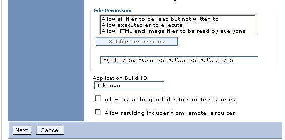 Figure 16: File Permission Install New