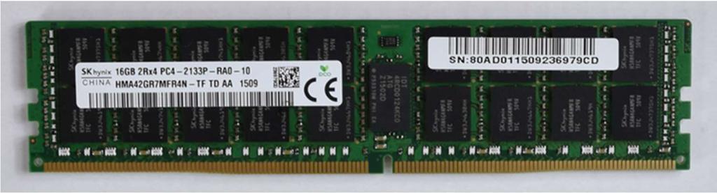 STORAGE PROCESSOR MEMORY Each SP has four memory module slots but the amount of available memory depends on the Dell EMC Unity system model. A DIMM is shown in Figure 4.