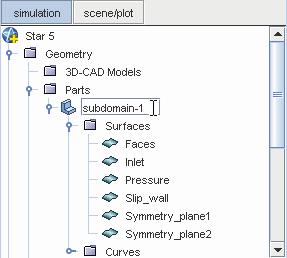 STAR-CCM+ User Guide Defining Boundary Surfaces 6939 Save the simulation. Renaming the Surface and Part Renaming nodes is a common operation in STAR-CCM+. There are two ways a node can be renamed.