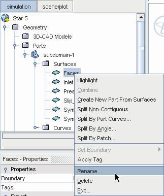 STAR-CCM+ User Guide Assigning Parts to Regions 6940 and select Rename... In the Rename dialog, enter Inner_wall and click OK.