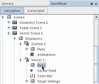 Select the Vector 1 > Parts node and click the ellipsis (Custom